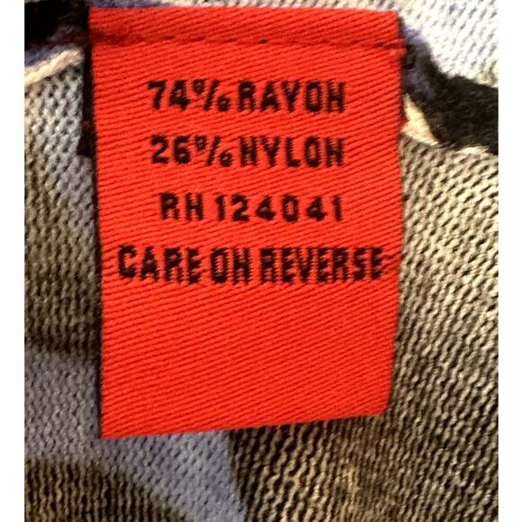 Red Multicolor Floral Paisley Print Asymmetrical Cardigan - S - Picture 5 of 6